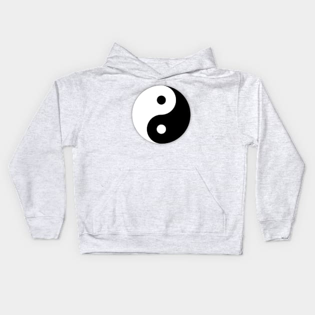 Black and white yin and yang Kids Hoodie by Made the Cut